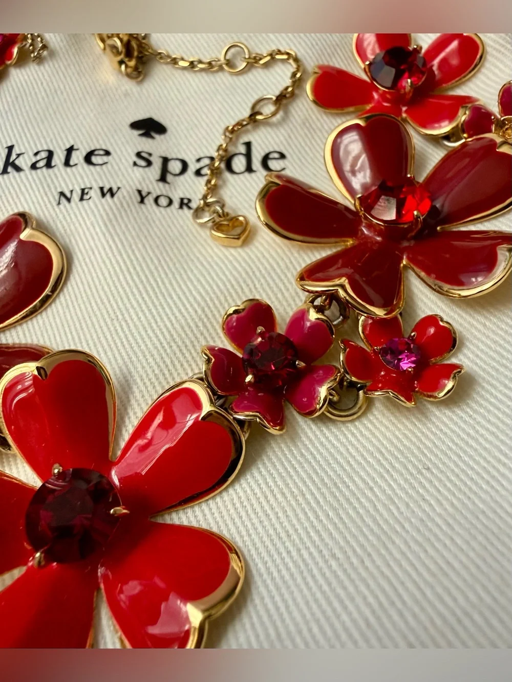 Kate Spade Blushing Blooms Statement Necklace